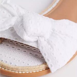 Torrid Eyelet Bow Sandals in Size 12